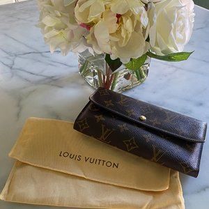 Louis Vuitton Monogram Porte Tresor International Trifold Long Wallet